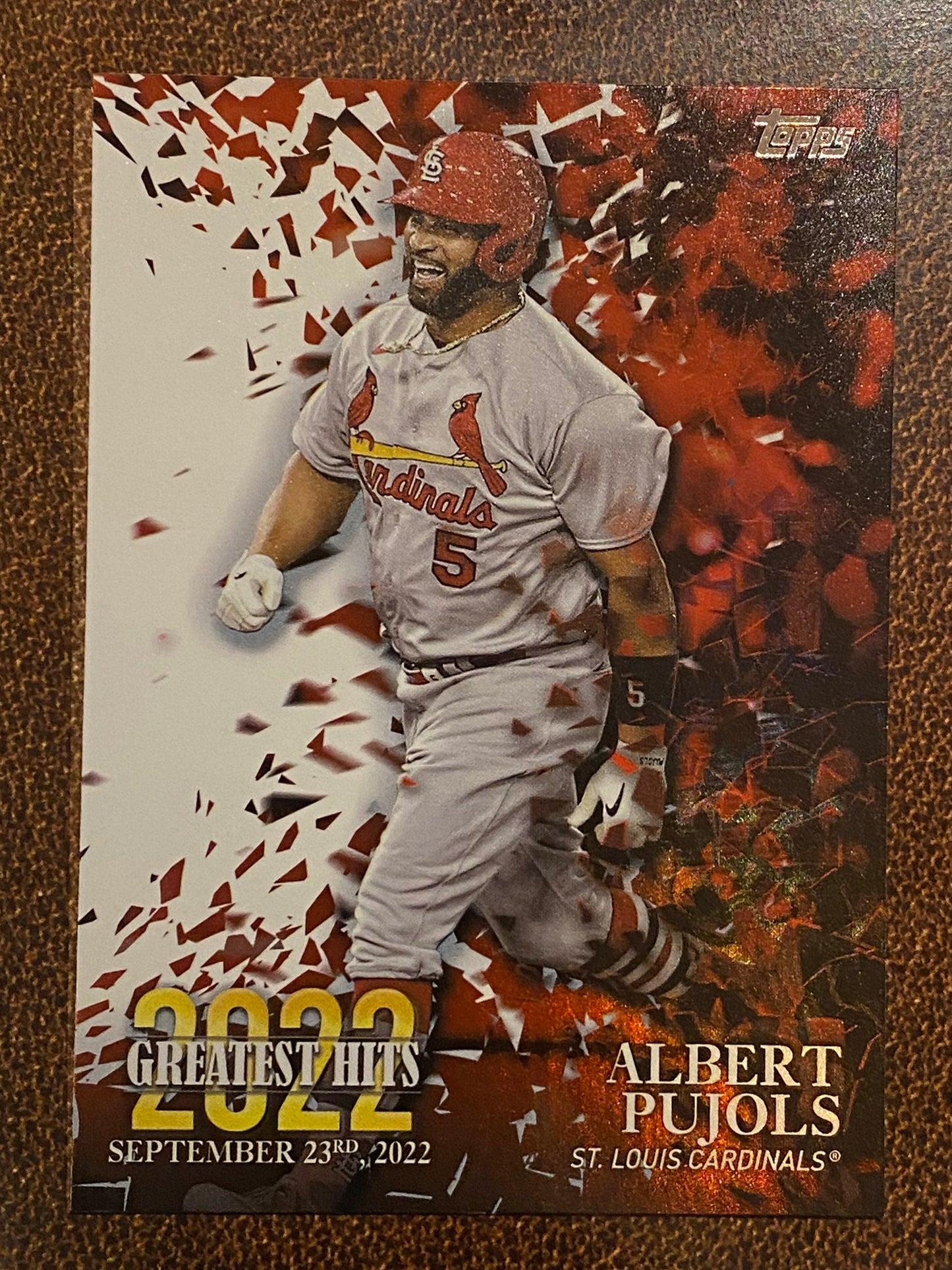 Albert Pujols - 2023 Topps Series 1 - Greatest Hit Inserts (22GH-21) - Cardinals
