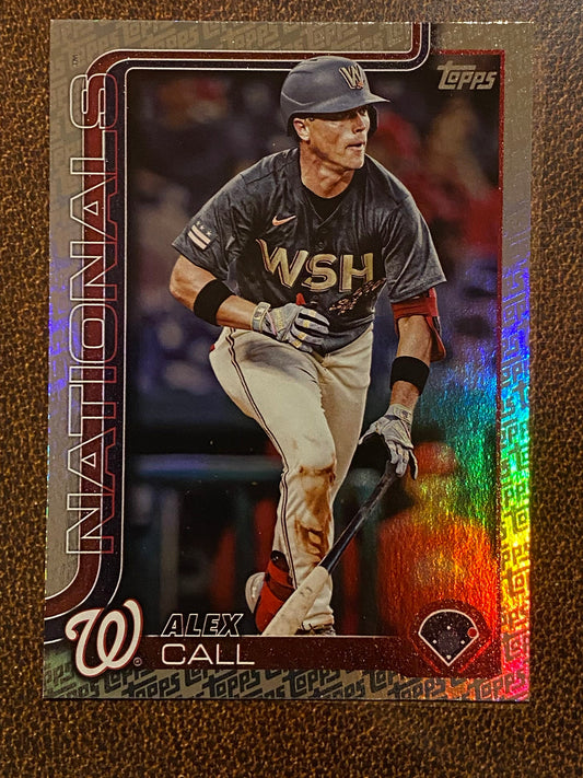 Alex Call - 2025 Topps Series 2 - Fanatics Exclusive Topps Foil Border - Nationals