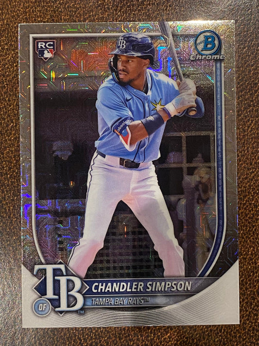 Chandler Simpson - 2025 Bowman Chrome - Mojo Rookie - Rays