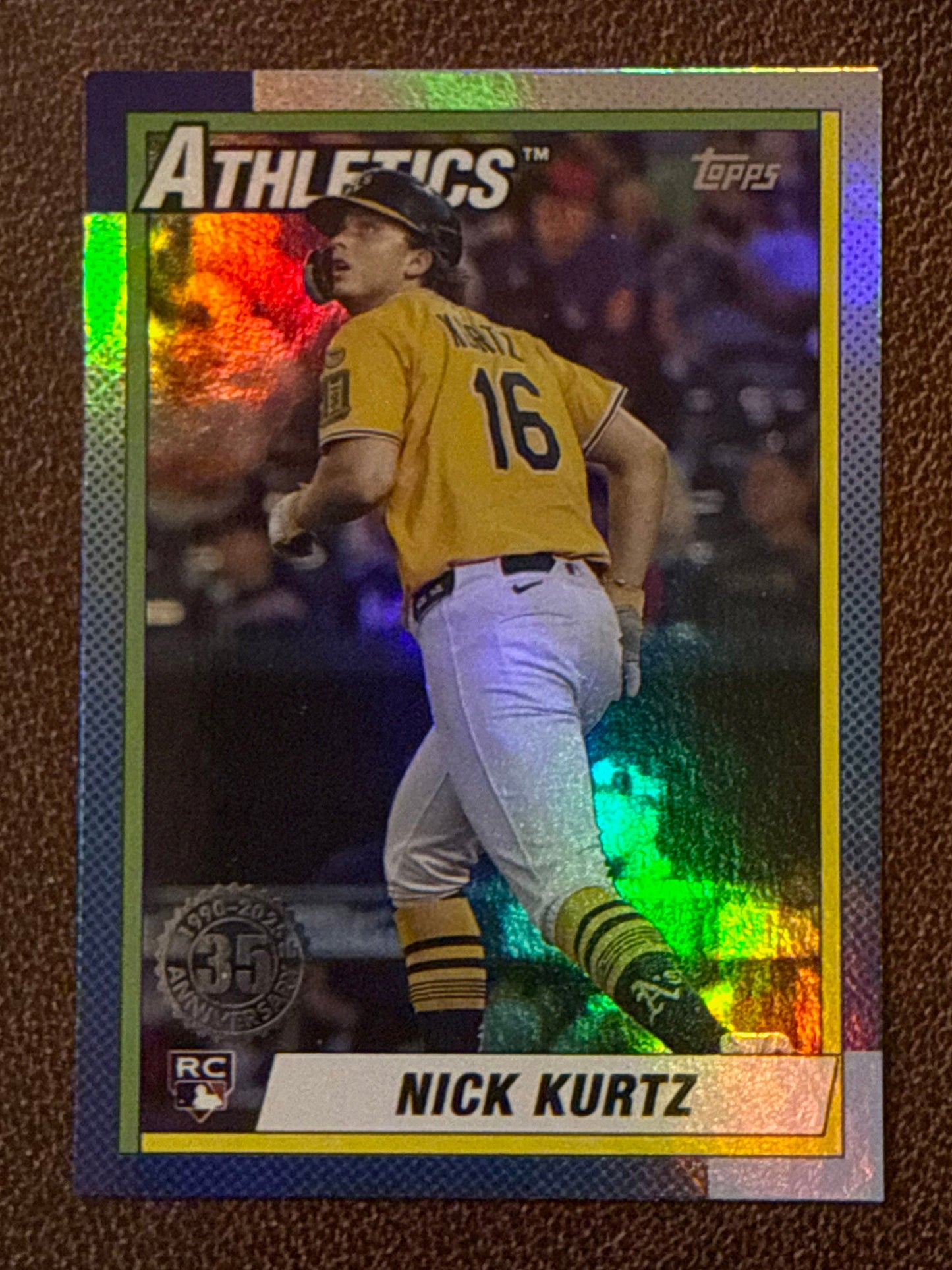 Nick Kurtz - 2025 Topps Update - 1990 Foil Insert - Athletics