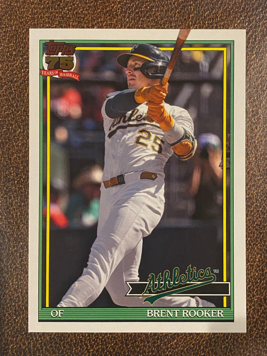 Brent Rooker - 2026 Topps Series 2 - 1991 Topps - Athletics