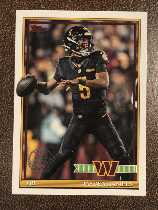 Jayden Daniels - 2026 Topps Flagship - 1991 Insert - Commanders
