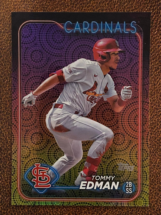 Tommy Edman - 2024 Topps Series 2 - Holiday Parallel - Cardinals