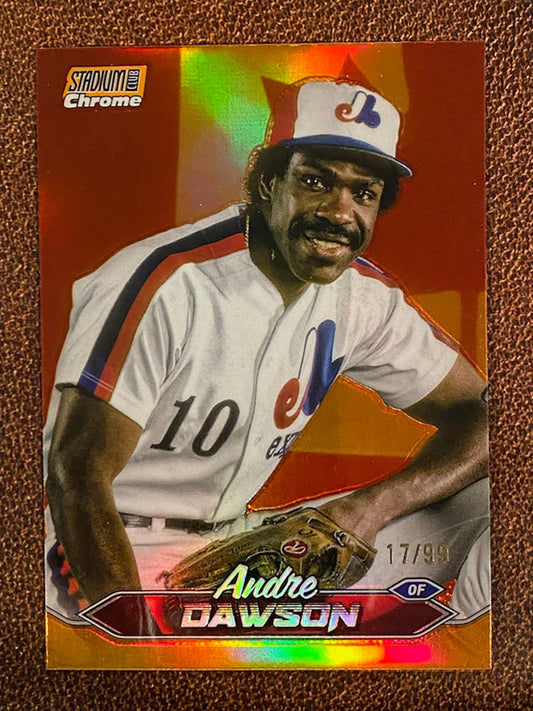 Andre Dawson - 2024 Topps Stadium Club - Orange Chrome /99 - Expos