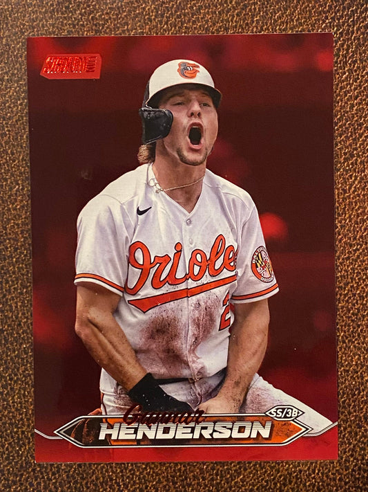 Gunnar Henderson - 2024 Topps Stadium Club - Red Foil - Orioles