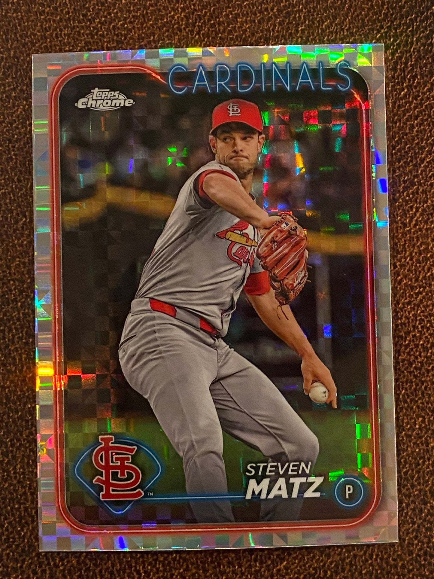 Steven Matz - 2024 Topps Chrome Update - XFractor - Cardinals