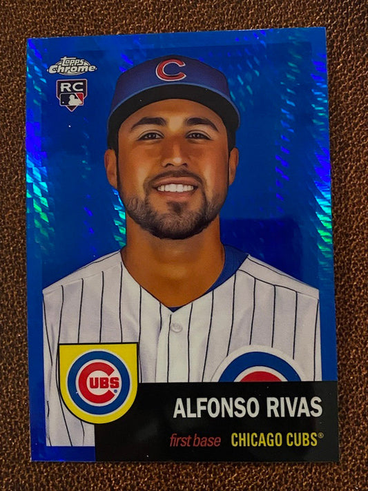 Alfonso Rivas - 2022 Topps Chrome Platinum Anniversary - Blue Prism - Cubs