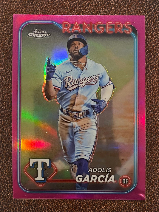 Adolis Garcia - 2024 Topps Chrome - Pink Refractor - Rangers