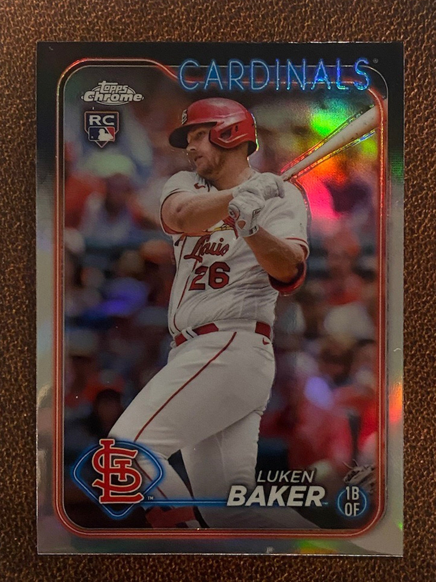 Luken Baker - 2024 Topps Chrome - Refractor - Cardinals