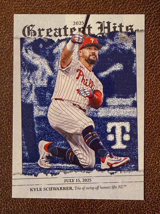 Kyle Schwarber - 2026 Topps Series 1 - Greatest Hits Insert - Phillies