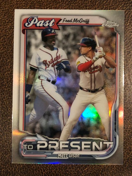 Matt Olson - 2026 Topps Chrome - Past to Present Insert - Braves