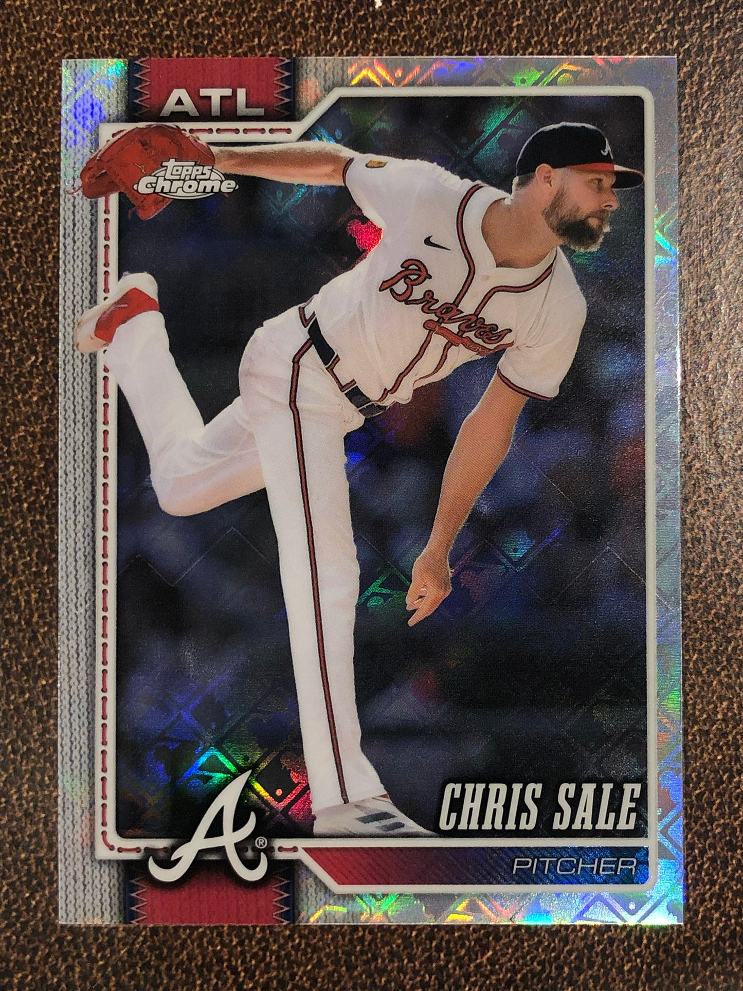 Chris Sale - 2026 Topps Chrome Logofractor - Base Logofractor - Braves