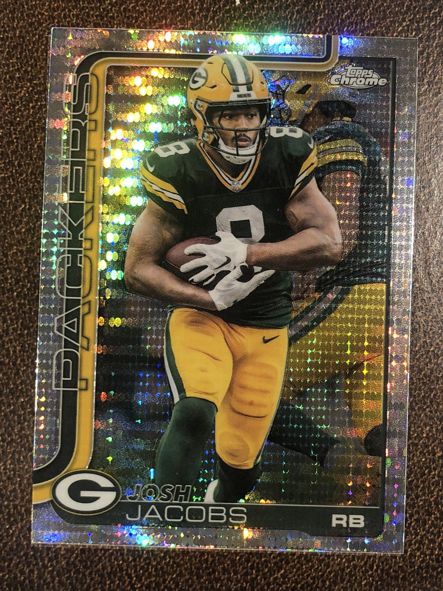Josh Jacobs - 2025 Topps Chrome - Prizm Refractor - Packers