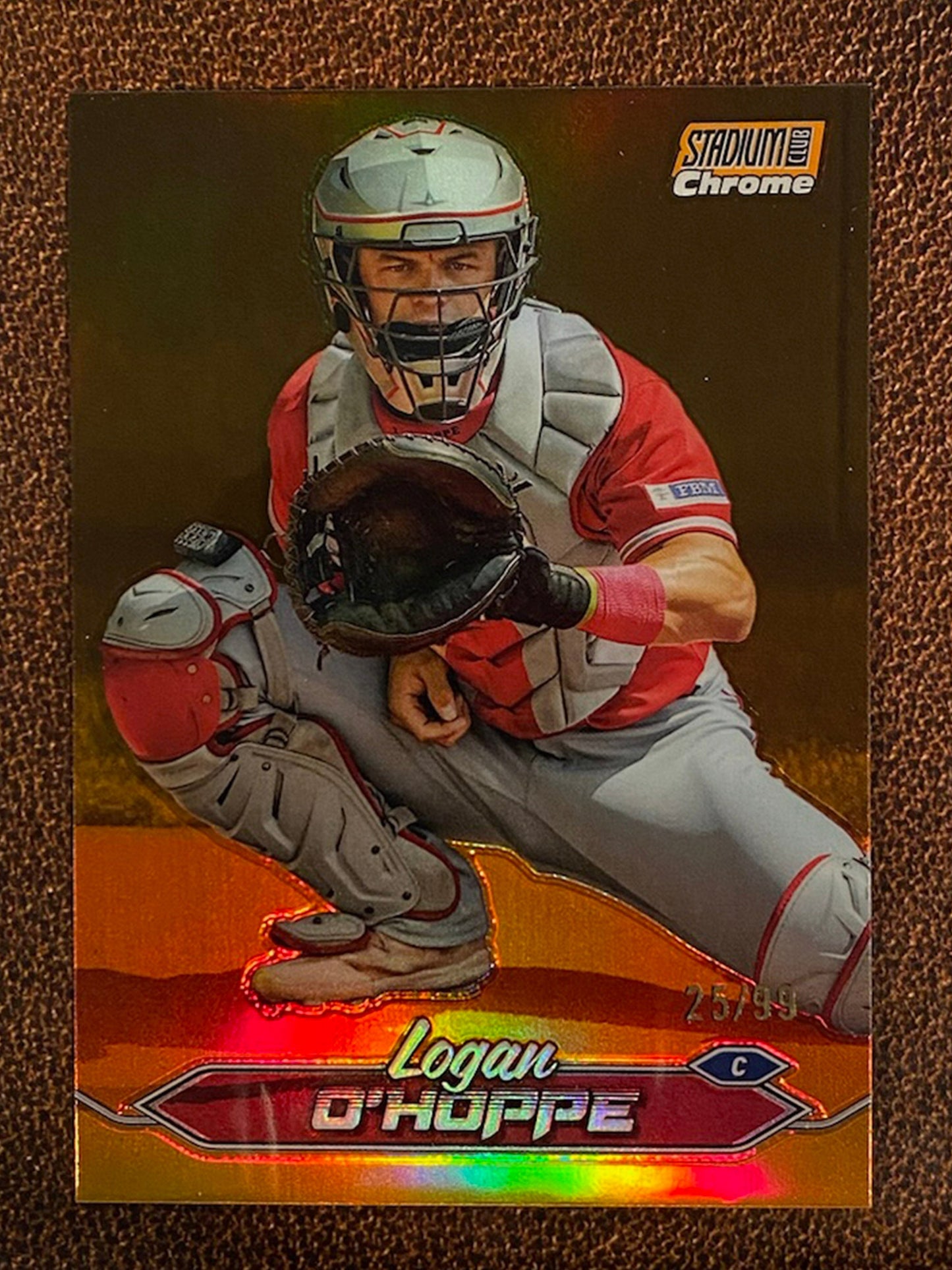 Logan O’Hoppe - 2024 Topps Stadium Club - Orange Chrome /99 - Angels
