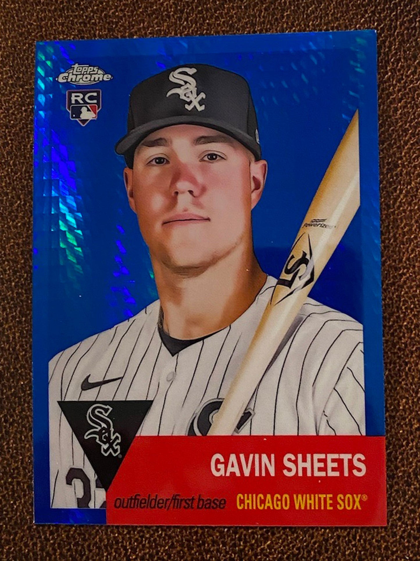 Gavin Sheets - 2022 Topps Chrome Platinum Anniversary - Blue Prism - White Sox