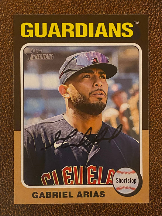Gabriel Arias - 2024 Topps Heritage - Low Number Short Prints - Guardians
