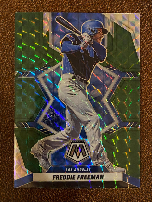 Freddie Freeman - 2022 Mosaic - Green - Dodgers