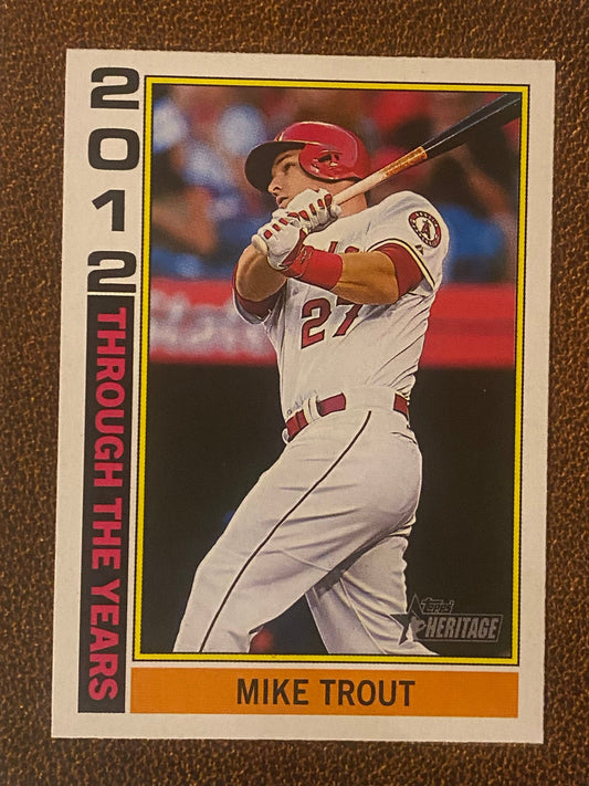 Mike Trout - 2025 Topps Heritage - Through the Years Insert - Angels