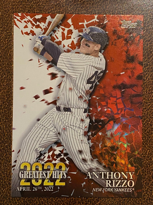 Anthony Rizzo - 2023 Topps Series 1 - Greatest Hit Inserts - Yankees