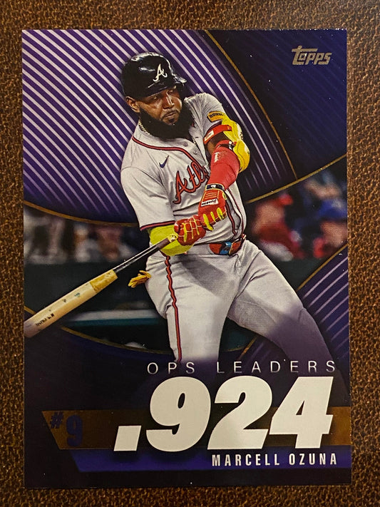 Marcell Ozuna - 2025 Topps Series 2 - OPS Leaders Insert - Braves