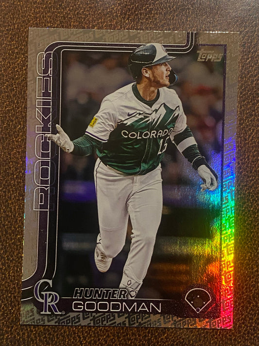 Hunter Goodman - 2025 Topps Series 2 - Fanatics Exclusive Topps Foil Border - Rockies
