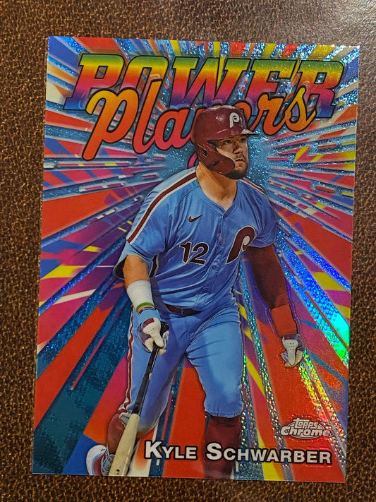 Kyle Schwarber - 2025 Topps Chrome - Power Players - Phillies