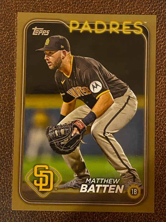 Matthew Batten - 2024 Topps Series 2 - Gold /2024 - Padres
