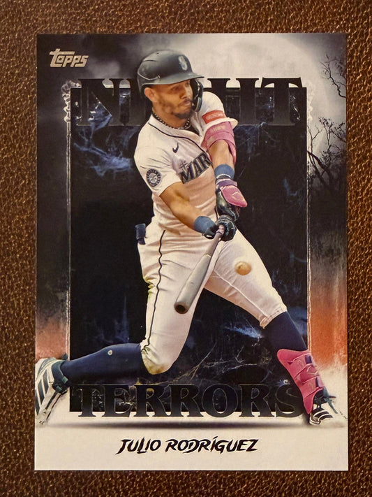Julio Rodriguez - 2025 Topps Update - Night Terrors Insert - Mariners