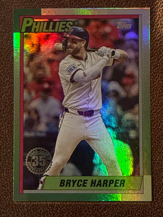 Bryce Harper - 2025 Topps Update - 1990 Foil Insert - Phillies