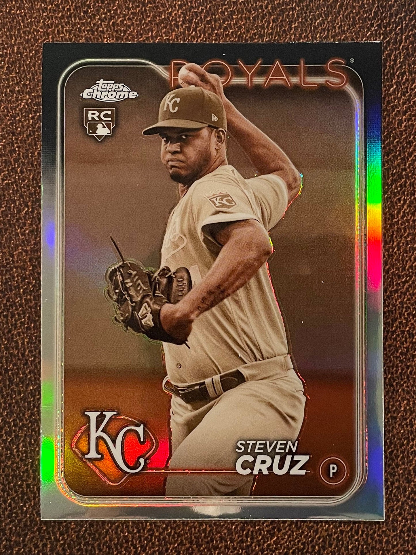 Steven Cruz - 2024 Topps Chrome - Sepia Refractor - Royals