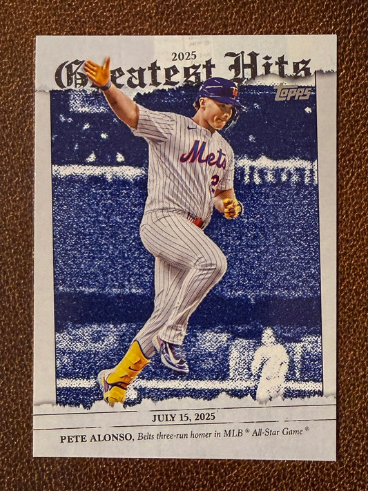 Pete Alonso - 2026 Topps Series 1 - Greatest Hits Insert - Mets