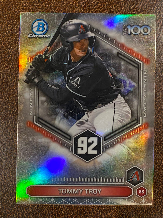 Tommy Troy - 2026 Bowman - Scouts Top 100 Insert - Diamondbacks