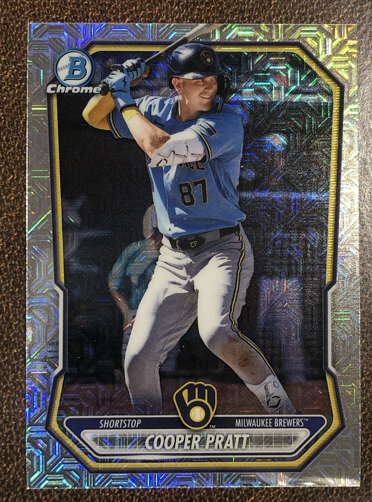 Cooper Pratt - 2026 Bowman Chrome - Prospect MOJO - Brewers