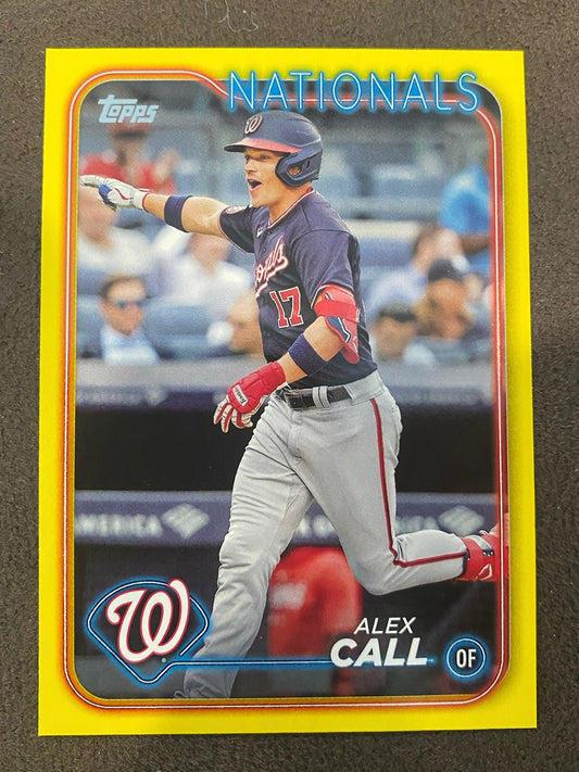 Alex Call - 2024 Topps Series 2 - Yellow Parallels - Nationals