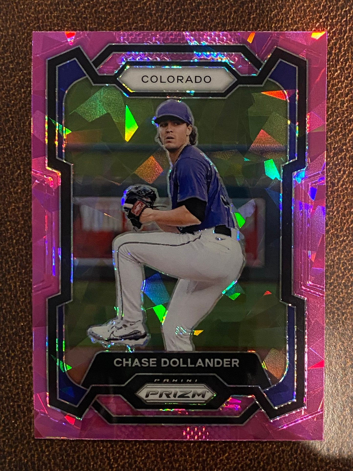 Chase Dollander - 2024 Panini Prizm - Pink Ice - Rockies