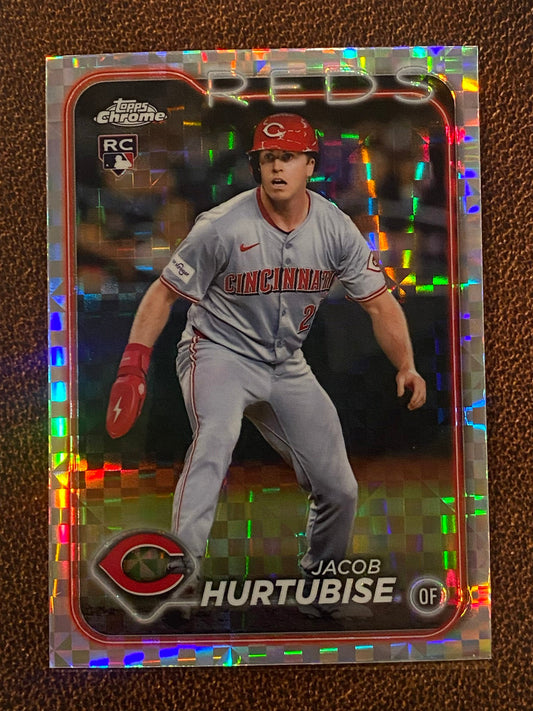 Jacob Hurtubise - 2024 Topps Chrome Update - XFractor - Reds