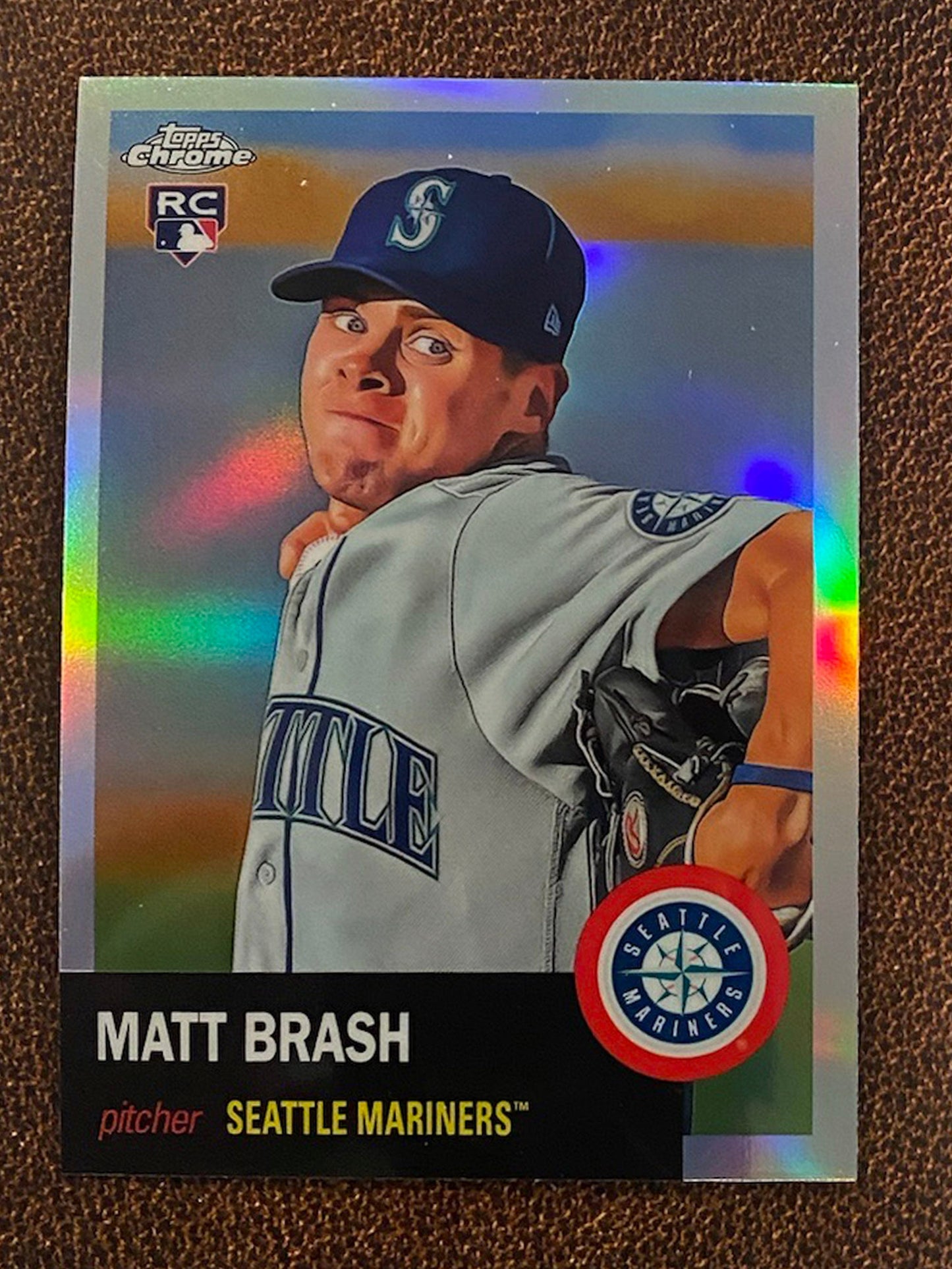 Matt Brash - 2022 Topps Chrome Platinum Anniversary - Refractor - Mariners