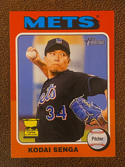 Kodai Senga - 2024 Topps Heritage - Low Number Short Prints - Mets