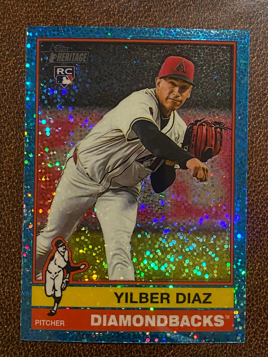 Yilber Diaz - 2025 Topps Heritage - Blue Sparkle - Diamondbacks