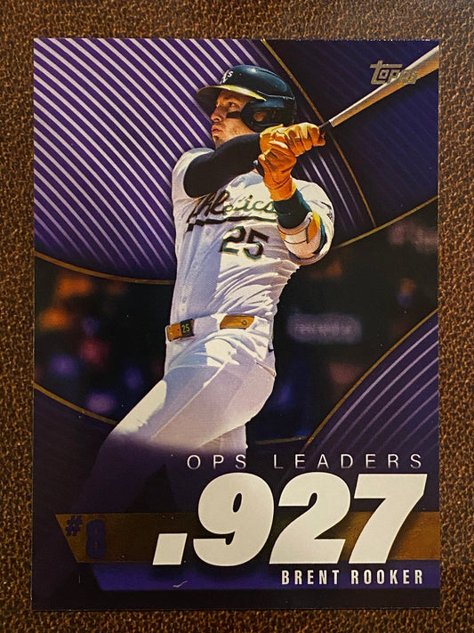 Brent Rooker - 2025 Topps Series 2 - OPS Leaders Insert - Athletics