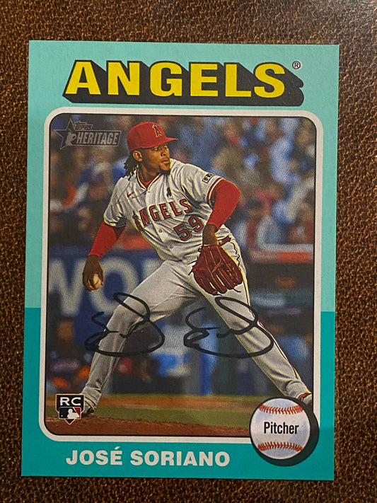 Jose Soriano - 2024 Topps Heritage High Number - Aqua Border - Angels