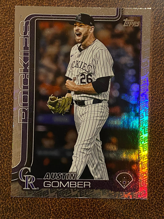 Austin Gomber - 2025 Topps Series 2 - Fanatics Exclusive Topps Foil Border - Rockies