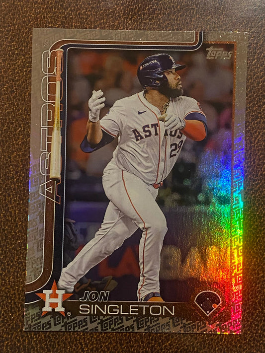 Jon Singleton - 2025 Topps Series 2 - Fanatics Exclusive Topps Foil Border - Astros
