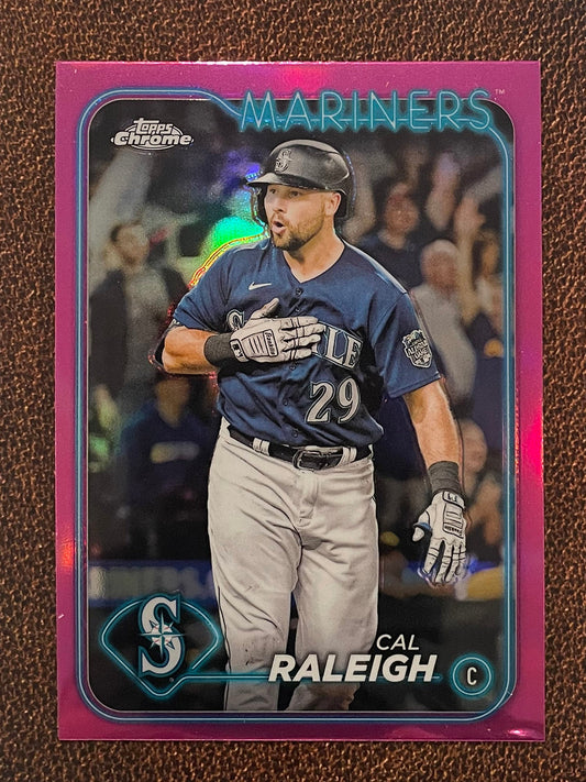 Cal Raleigh - 2024 Topps Chrome - Pink Refractor - Mariners