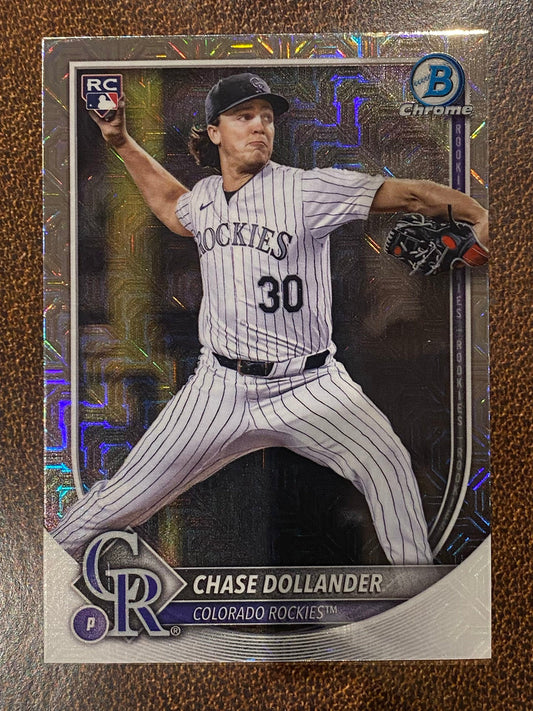 Chase Dollander - 2025 Bowman Chrome - Mojo Rookie - Rockies