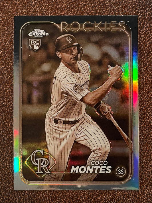 Coco Montes - 2024 Topps Chrome - Sepia Refractor - Rockies