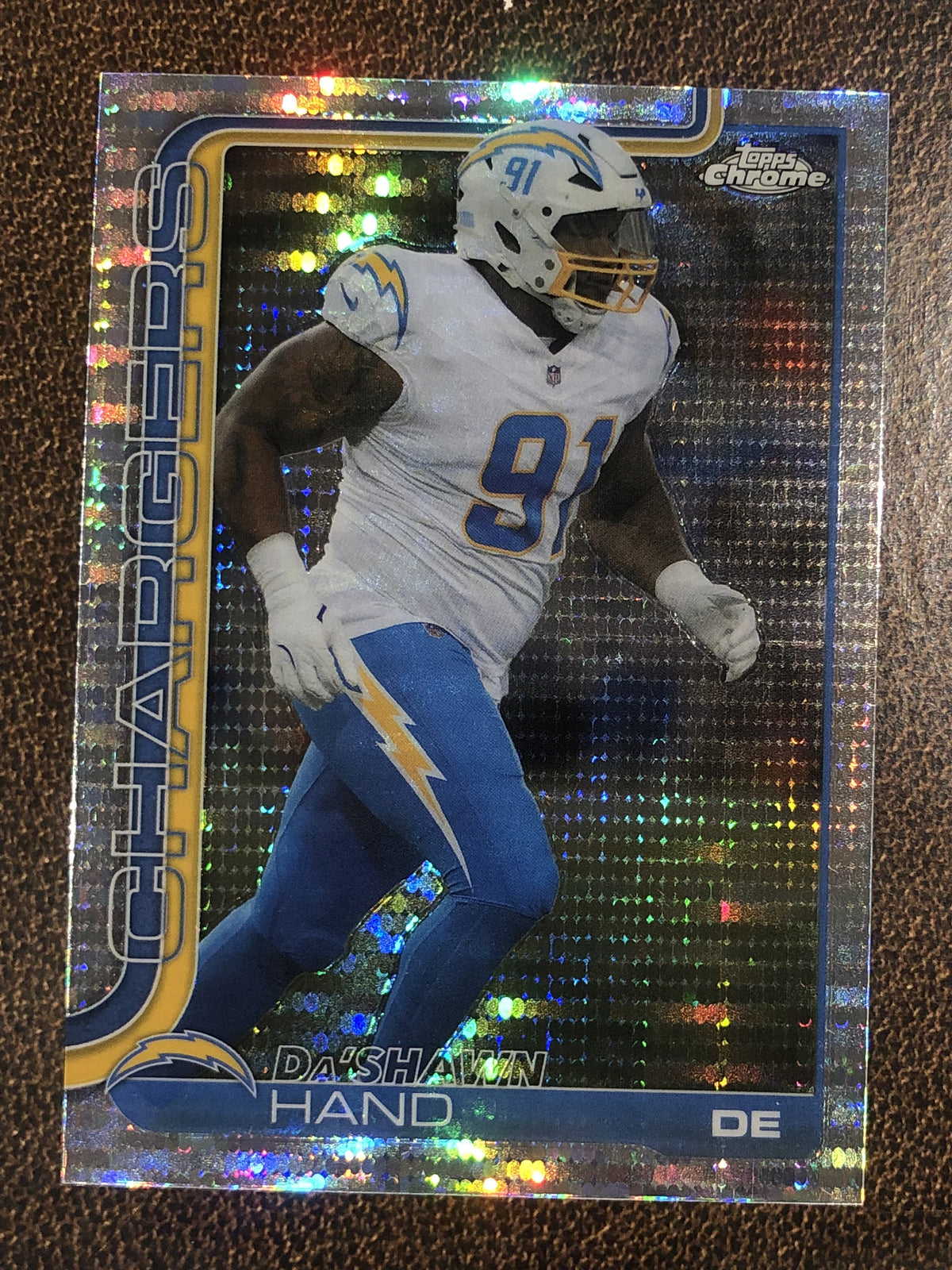 Da'Shawn Hand - 2025 Topps Chrome - Prizm Refractor - Chargers