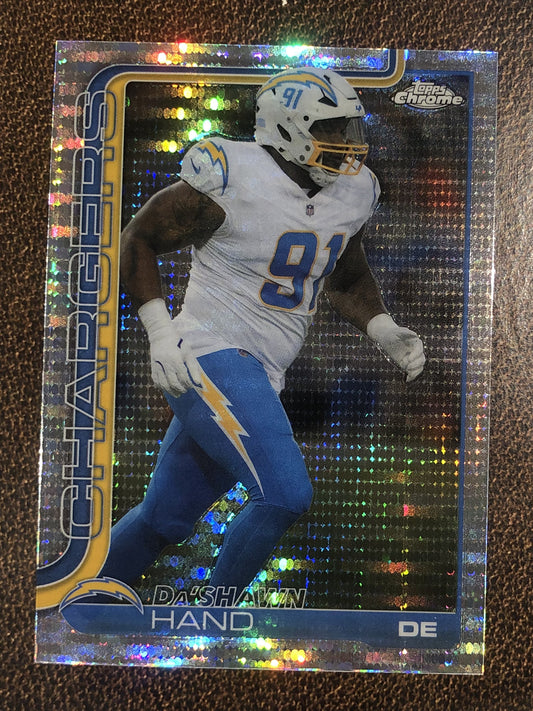 Da'Shawn Hand - 2025 Topps Chrome - Prizm Refractor - Chargers