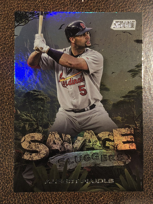 Albert Pujols - 2025 Topps Stadium Club - Savage Sluggers - Cardinals