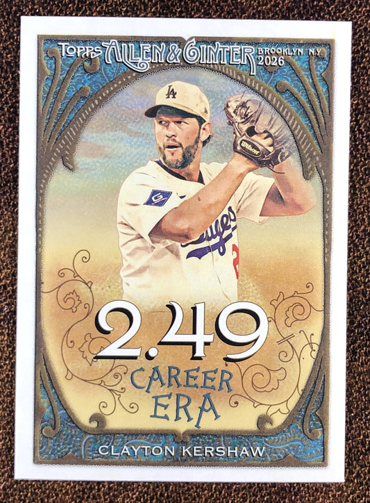 Clayton Kershaw - 2026 Topps Allen & Ginter - Career Insert - Dodgers